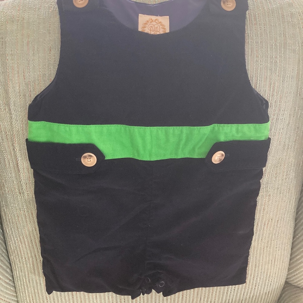 NWOT The Beaufort Bonnet Company Christmas Holiday  Colorblock Jon Jon 3t